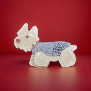 Dog Brooch Pin Acrylic Scottie Terrier Jewelry New